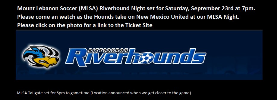 MLSA Riverhound Night